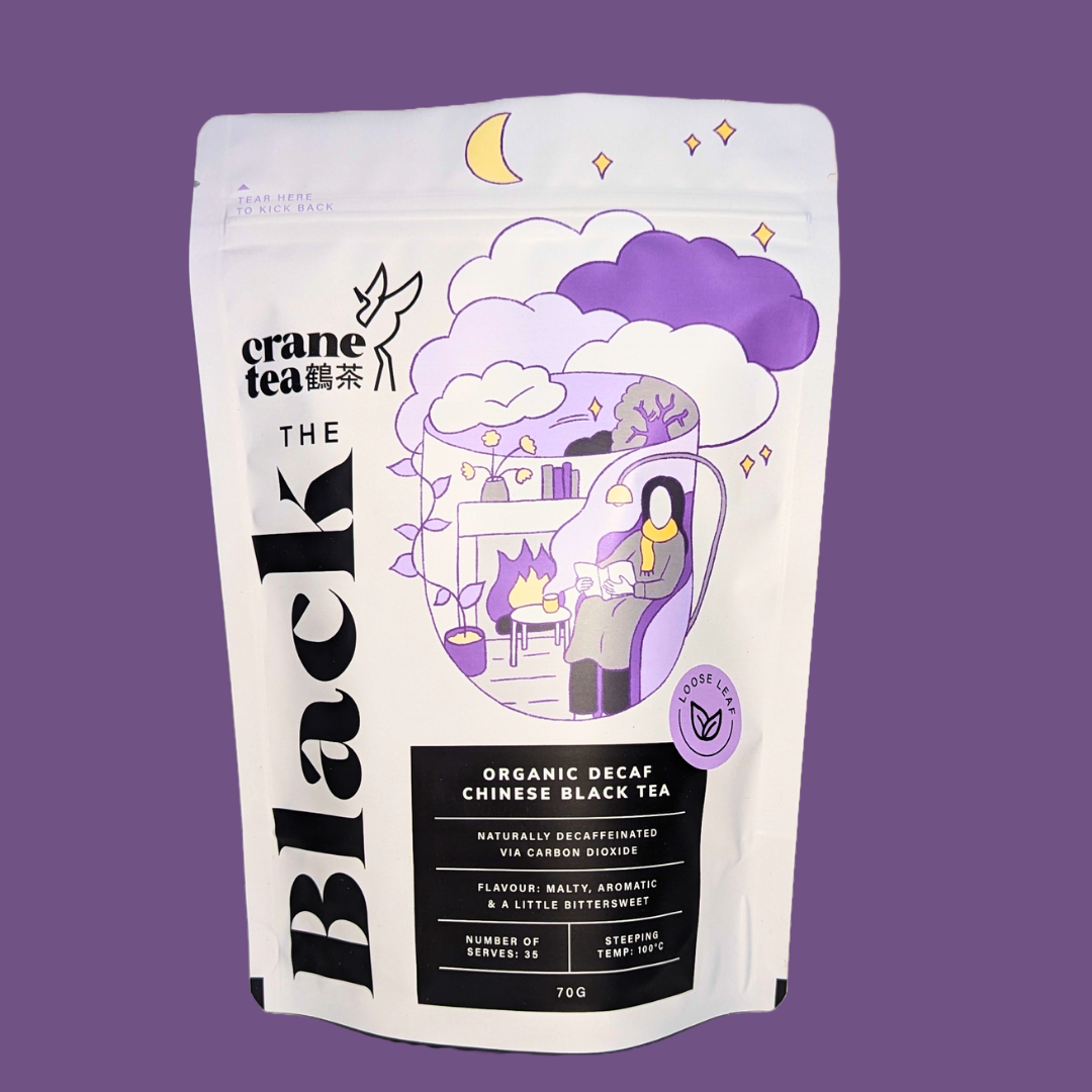 Crane Tea Decaf Black Tea 70G Front
