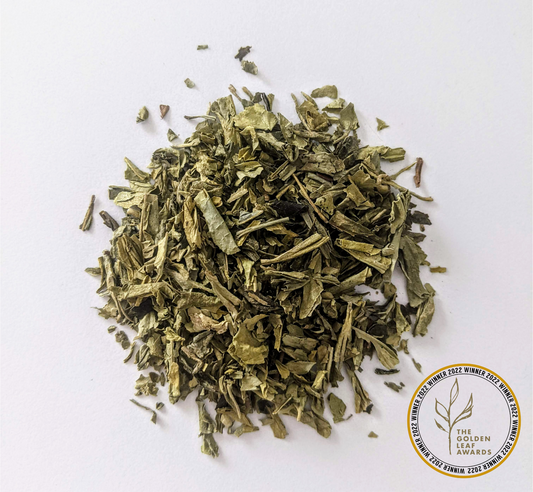 Decaf green tea leaves from Crane Tea
